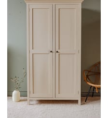 Armoire en bois beige Blandine N°368- Produit chiné Debongout