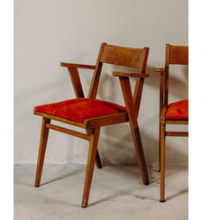 Fauteuil restauré aux lignes élégantes Jakob N°1380- Produit chiné Debongout