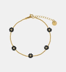 Bracelet  Prairie avec fleurs à perles Miyuki Les Cléias
