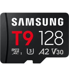 Carte Micro SD T9 128G avec Lecteur U3 V30 A2 Classe 10 Samsung