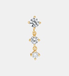 Boucle d'oreille puce pendante Petite Avalanche or Nebuleuse Bijoux