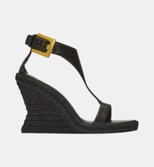 Espadrilles compensées Anthem en cuir d’agneau Balmain