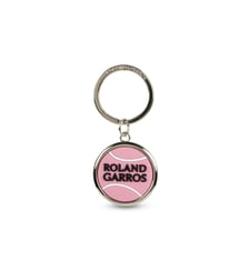 Porte clés balle de tennis en gomme  - rose Roland-Garros