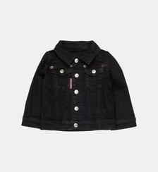 Veste en denim avec logo imprimé Dsquared2