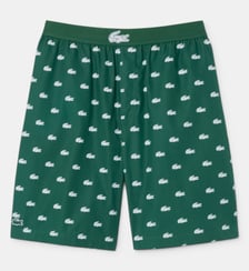 Short de pyjama imprimé en popeline Lacoste