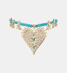 Bracelet perles avec pendentif et pampilles MANDALA Hipanema
