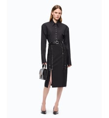 Jupe midi ajustée à double fente Pinko