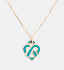 Pendentif Cœur Entrelacé Émail Poiray