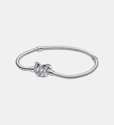 Bracelet Maille Serpent Fermoir Papillon Pandora