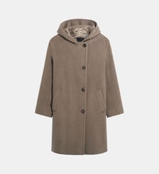 Manteau à capuche en laine vierge - ADRAAIDA Gerard Darel