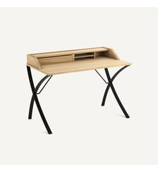 Bureau secrétaire chêne et placage chêne AM.PM