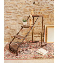 Escabeau de garage patiné Fernand N°331- Produit chiné Debongout