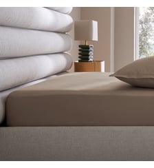 Drap-housse percale de coton 120 fils, bonnet 30 cm AM.PM
