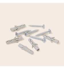 Lot de 5 vis et chevilles  Pour finaliser l'installation de vos supports berceau Madura