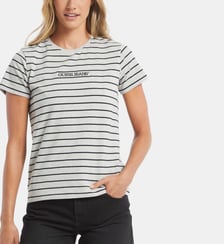 T-shirt à rayures signature Guess Jeans