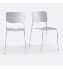 Lot de 2 chaises métal acier La Redoute Interieurs