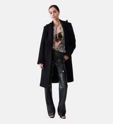 Manteau long en laine Liu Jo