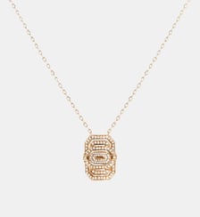 Collier My Way Diamants et Or Rose 18k Statement