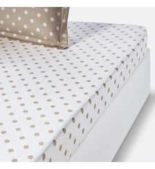 Drap housse flanelle imprimé pois La Redoute Interieurs