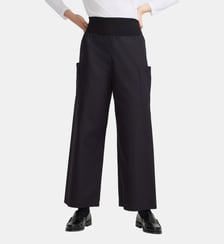 pantalon large taille élastique Agnès b.