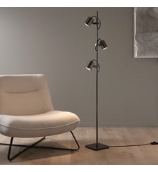 Lampadaire 3 spots orientables graphite AM.PM