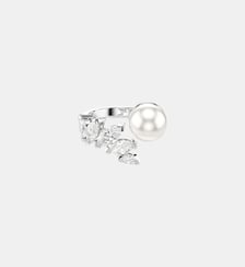 Bague ou Mesmera, Crystal pearl, Taille marquise, Métal rhodié Swarovski