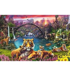 Puzzle 3000 pièces - Tigres au lagon Ravensburger