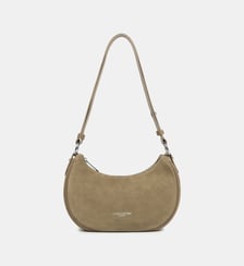 Sac à main demi lune en suède Lancaster