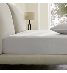 Drap-housse en percale lavée, bonnet 30 cm AM.PM