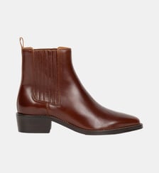 Bottines Plates Georgia Cuir Bobbies