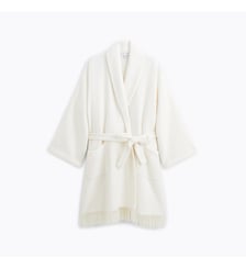 Poncho 3/4 col châle en laine polyamide, éponyme Laurence Tavernier
