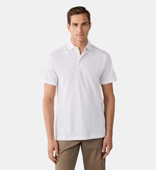 Polo Coupe Regular À Manches Courtes En Piqué Hackett London