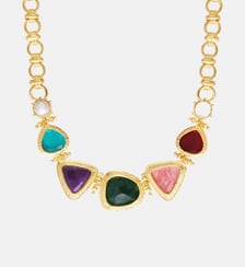 Collier ras du cou maillons ronds   doré à l'or fin - Bysance Satellite