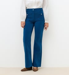 Pantalon pelley - Motif uni - Coupe flare Caroll