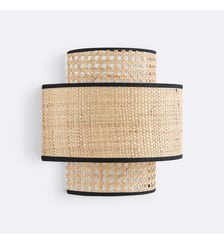 Applique double en cannage et raphia La Redoute Interieurs
