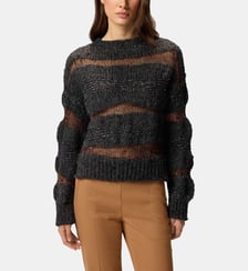 Pull en jacquard boutonné Pinko