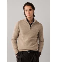 Pull En Laine D'agneau À Demi-Zip Hackett London