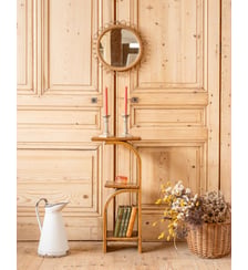 Étagère en rotin Gaëlle N°1472- Produit chiné Debongout