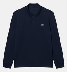 Polo regular fit manches longues en coton mélangé Lacoste