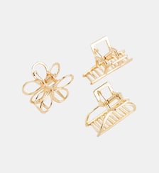 Set de 3 mini pinces cheveux dorées Balaboosté