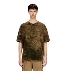 T-shirt en jersey vanisé avec logo Diesel