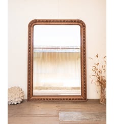 Grand miroir en chêne sculpté Georges N°1381- Produit chiné Debongout