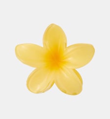 Pince à cheveux fleur tropicale jaune Balaboosté