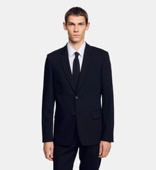Veste de costume droite en laine vierge Sandro