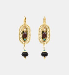 Boucles d'oreilles   doré à l'or fin - Persane Satellite