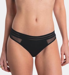 Tanga Nufit noir Maison Lejaby