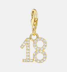 Breloque Charm chiffre 18 dorée Thomas Sabo