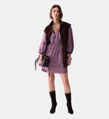 Robe courte en satin jacquard Liu Jo