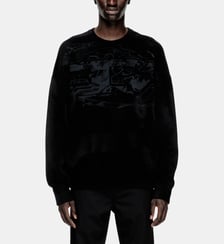 Pull jacquard en chenille avec motif à logo Diesel