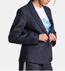 Veste tailleur en denim La Fée Maraboutée